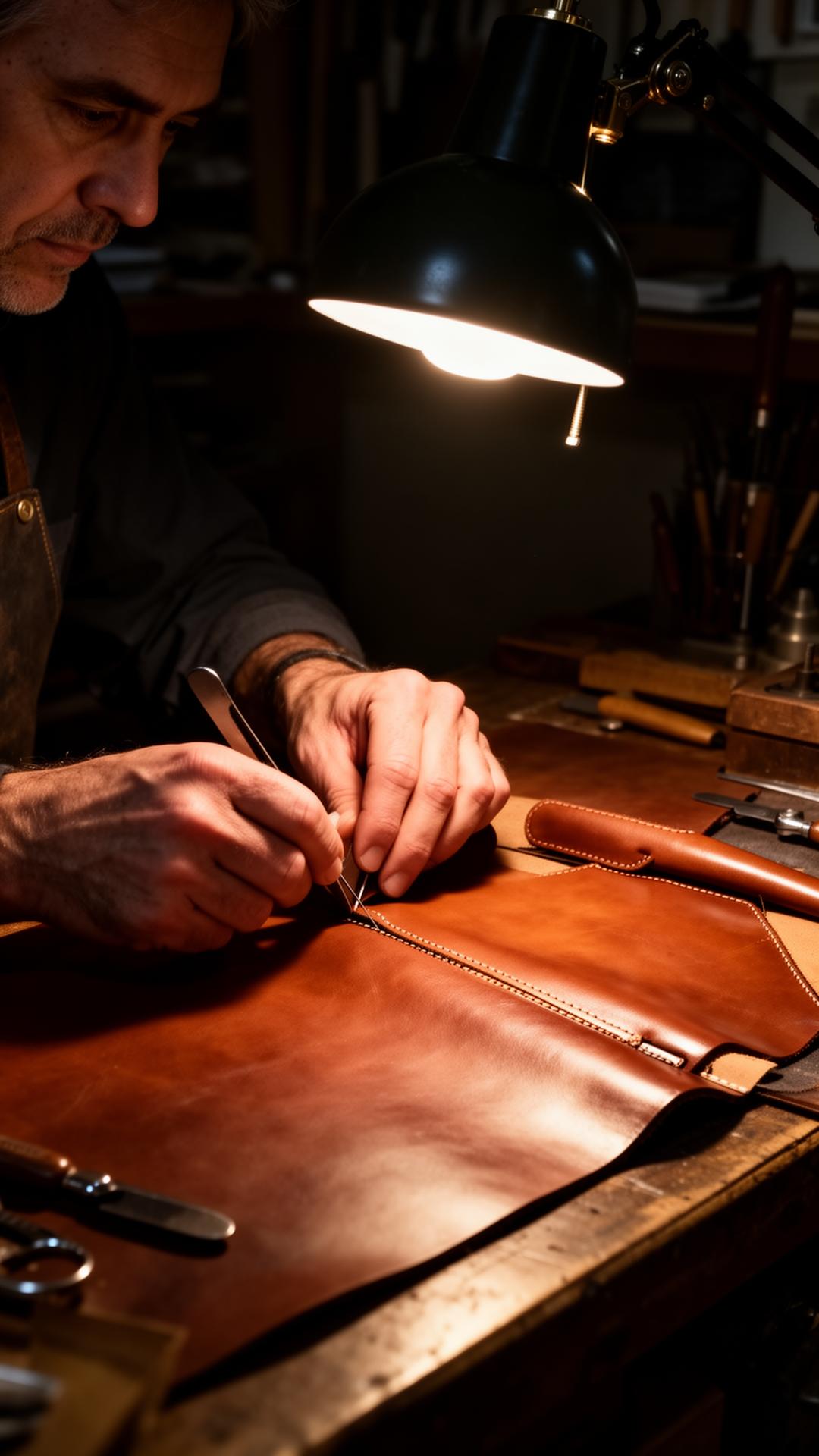 Maître artisan dans l'atelier privé