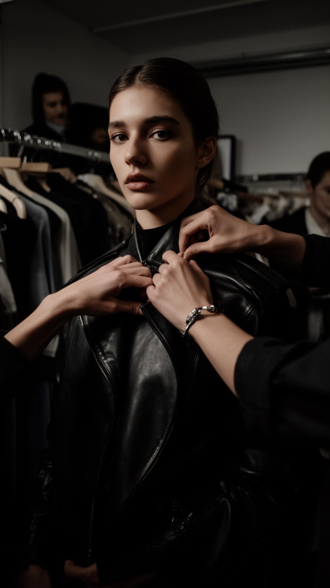 Backstage shoot